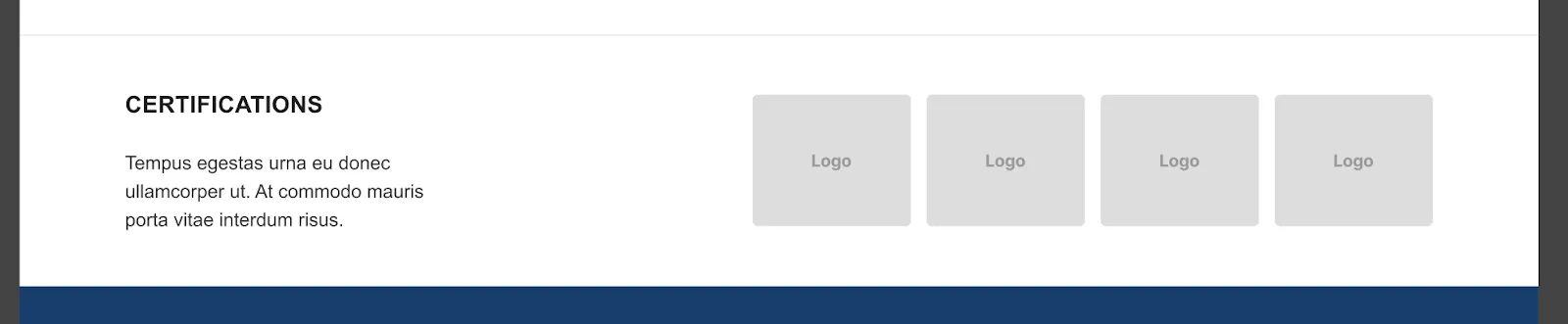 Country site certifications block