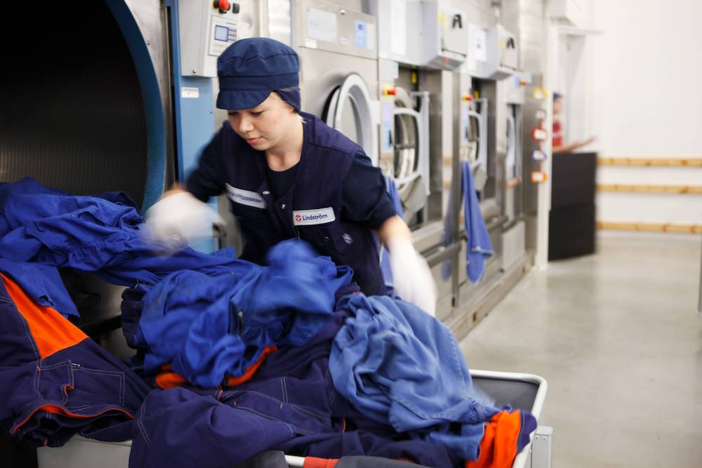 Efektivní praní v průmyslové prádelně