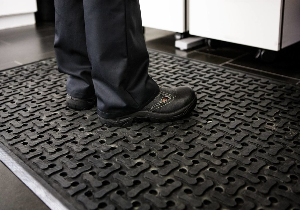Álláskönnyítő ergonomikus ipari gumi szőnyeg