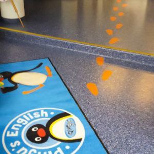 Design szonyeg Lindstrom ovoda es iskola pingvin